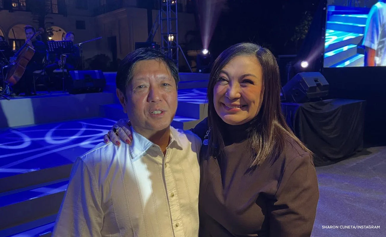 President Ferdinand Marcos Jr. only smiled at singer Sharon Cuneta’s playful jab about his vice presidential choice, with Malacañang saying that the singer’s comment was her personal opinion one that many Filipinos may also share.