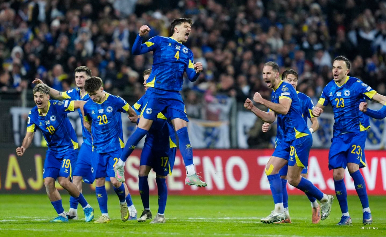 Italy’s agonizing World Cup exile continues after they fell to a 4-1 penalty shootout defeat by Bosnia and Herzegovina in their playoff final on Tuesday following a 1-1 draw.