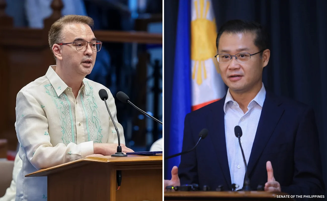 Acting Senate President Win Gatchalian and Senator Alan Caye