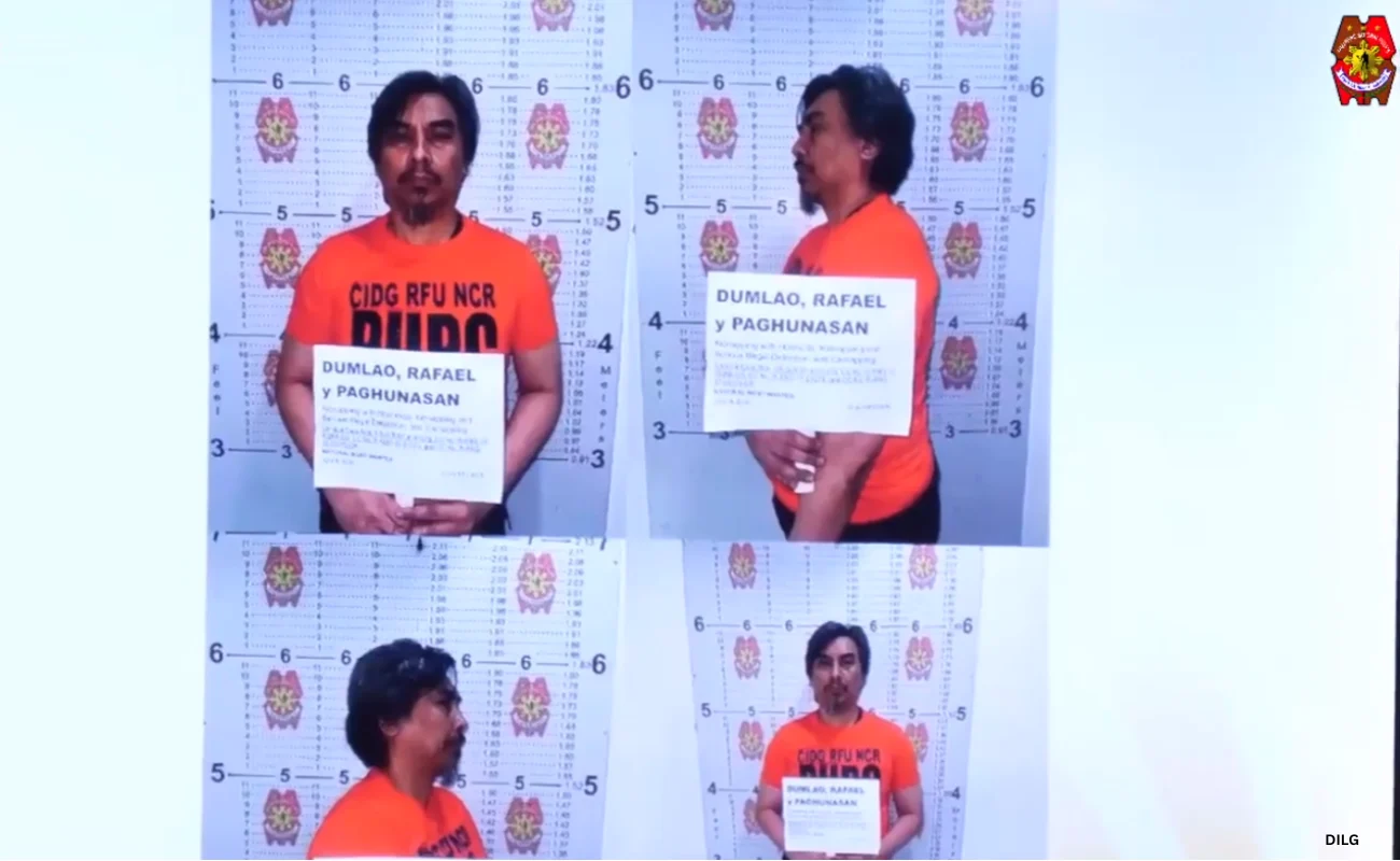 Former police lieutenant colonel Rafael Dumlao III has been 