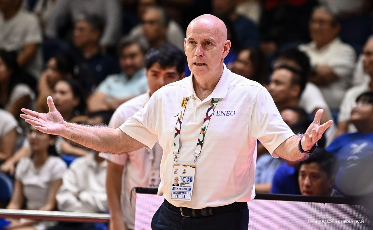 Ateneo de Manila University Blue Eagles head coach Tab Baldw