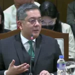 Comelec Chairperson George Garcia presents the commission’s proposed 2027 budget to House lawmakers on Tuesday, Sept. 1.