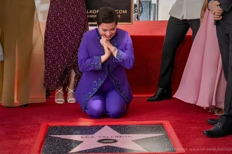 Lea Salonga with her Hollywood Walk of Fame star, marking another milestone in her career spanning theater, film, television, and music.
