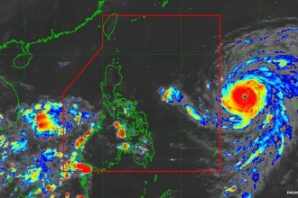 PAGASA satellite image showing Super Typhoon ‘Champi’ churning closer to the country on Oct. 19.