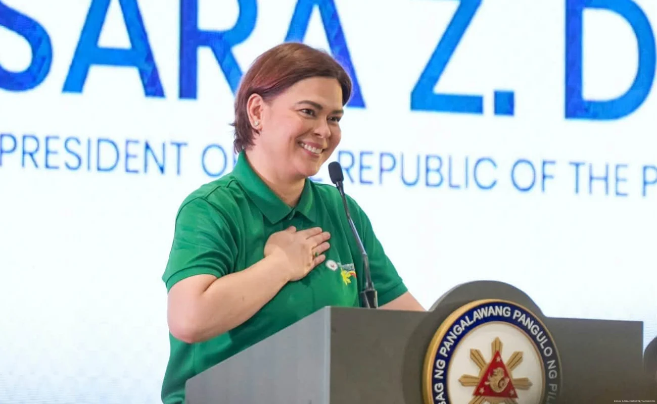 Vice President Sara Duterte in World Teachers' Day celebration in Davao City on Oct. 6, 2026.
