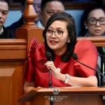 House lead prosecutor Jinky Luistro announces the withdrawal of three charges in the impeachment trial of Vice President Sara Duterte on Oct. 13.